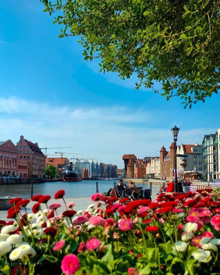 Gdansk Centrum - Apartament 3 - Pokojowy Z Duzym Tarasem ภายนอก รูปภาพ