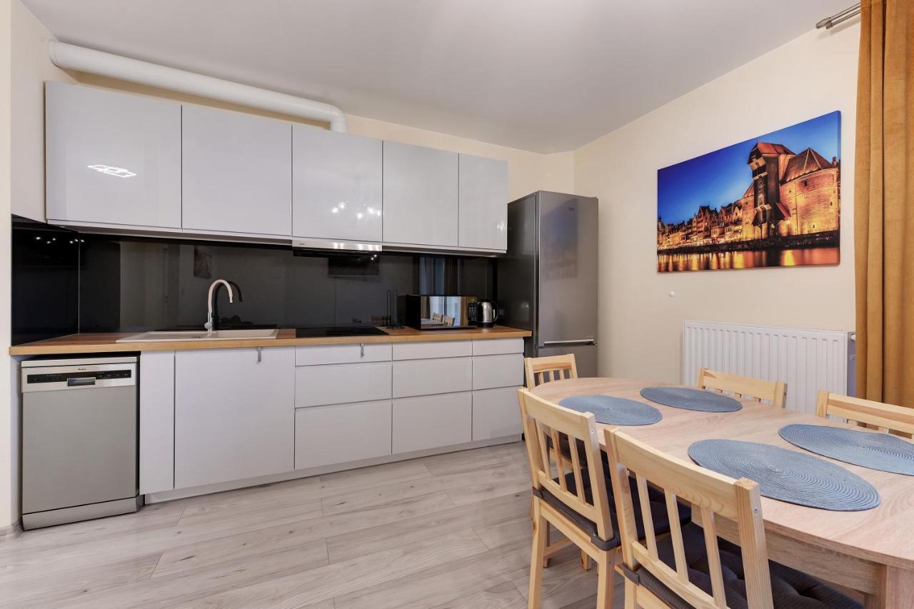 Gdansk Centrum - Apartament 3 - Pokojowy Z Duzym Tarasem ภายนอก รูปภาพ
